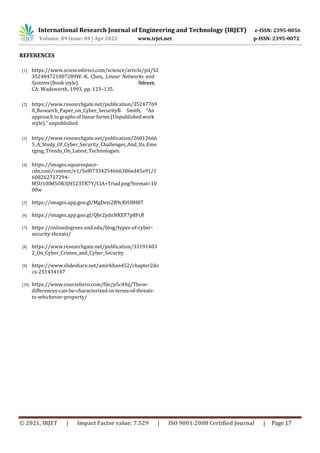 A Comprehensive Review of Cyber Security, Threats and Cyber Attacks | PDF