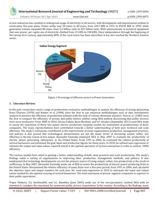 Performance Analysis of Coal Operated Thermal Power Generation ...