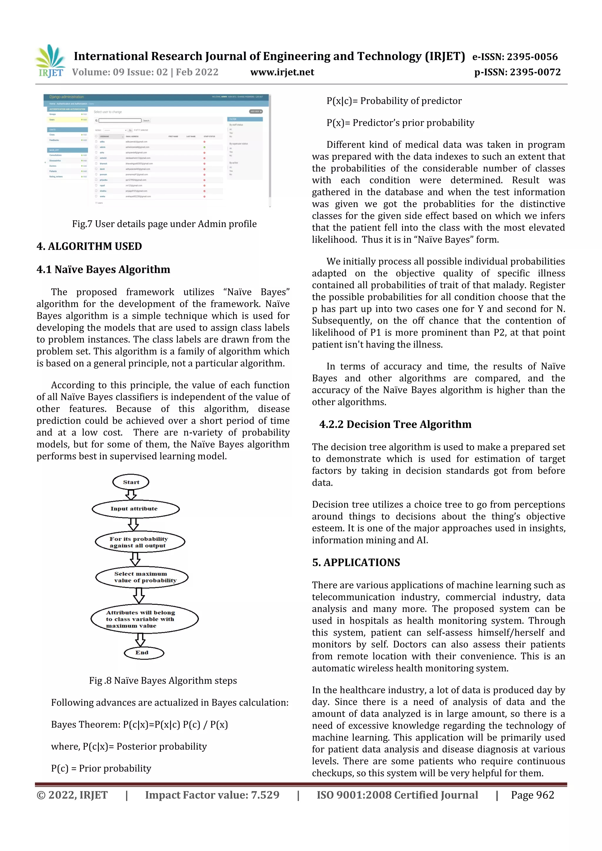 Smart Healthcare Prediction System Using Machine Learning | PDF