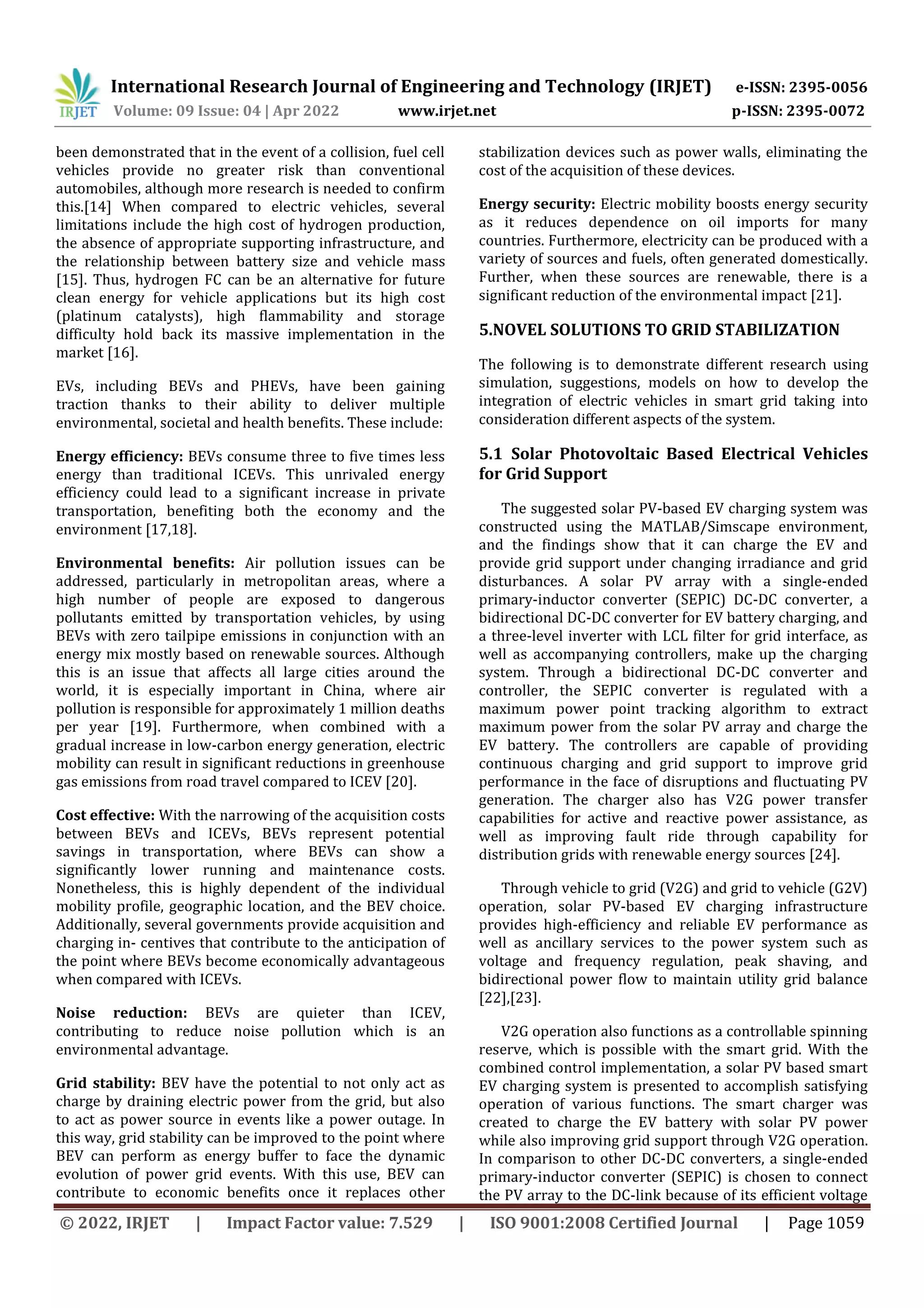 Electric Vehicles in Smart Grid | PDF