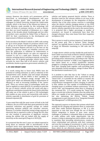 Electric Vehicles in Smart Grid | PDF