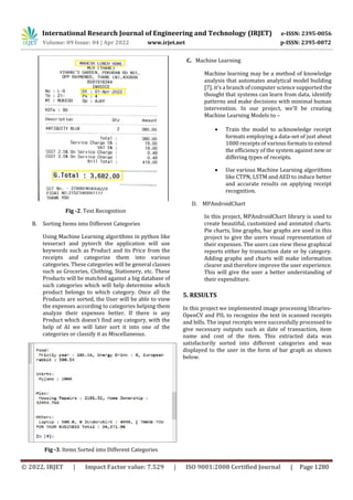Expense Manager: An Expense Tracking Application using Image Processing ...