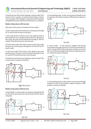 Different Inverter Topologies Chart.pdf Comparison of Different Topologies for Transformer-less Inverter – A ...