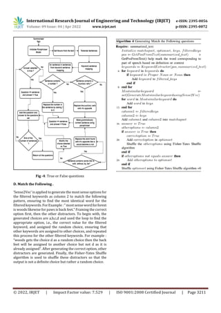 Vikalp - Automatic multiple choice questions generator | PDF