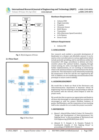 DRONE FOR FIRE FIGHTING OPERATION | PDF