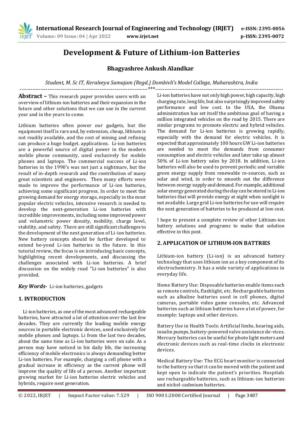 Development future of lithium ion batteries pdf