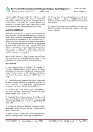Terrorism Analysis through Social Media using Data Mining | PDF