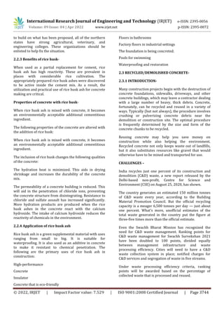 WASTE AND RECYCLED MATERIAL IN CONCRETE TECHNOLOGY | PDF