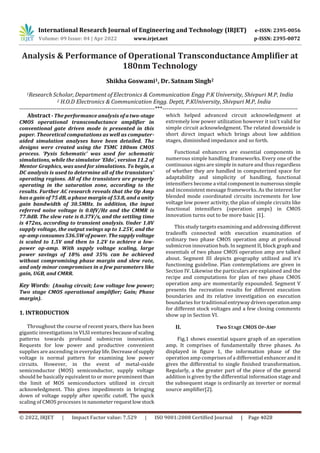 Analysis & Performance of Operational Transconductance Amplifier at ...