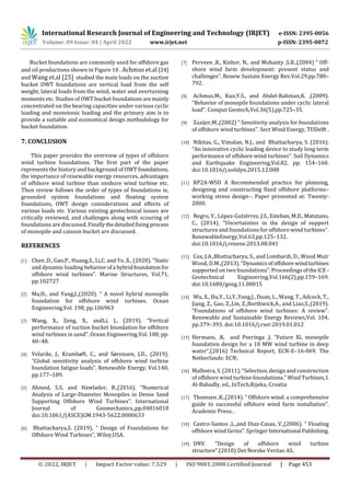 A Review on Offshore Wind Turbine Foundations | PDF