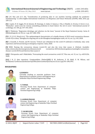 COVID-19 FUTURE FORECASTING USING SUPERVISED MACHINE LEARNING MODELS | PDF