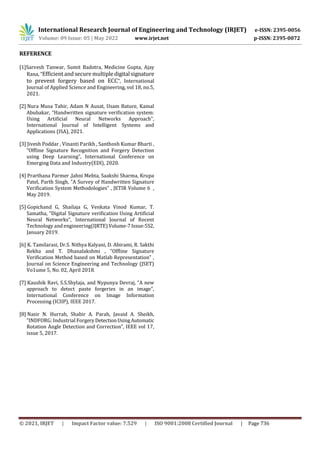 Signature Forgery Detection Using Convolutional Neural Network | PDF