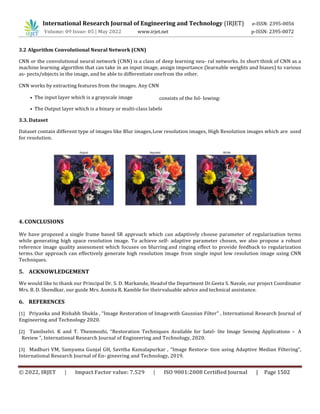Image super resolution using Generative Adversarial Network. | PDF