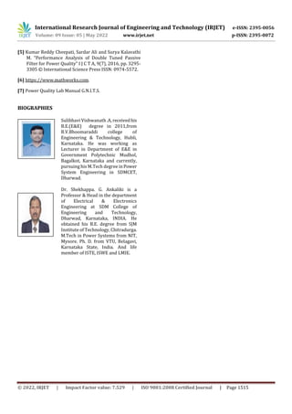 Harmonic Analysis of Non-Linear Loads in Distribution System and ...