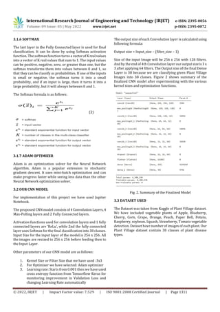 Plant Disease Detection using Convolution Neural Network (CNN) | PDF