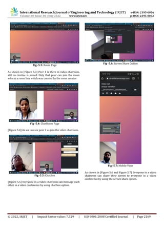 VIDEO CONFERENCING SYSTEM USING WEBRTC | PDF