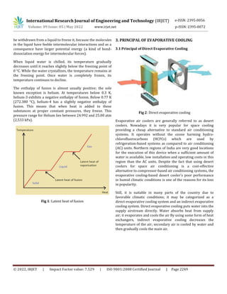 Portable Air Cooling and Air Conditioning Technologies: A Review | PDF