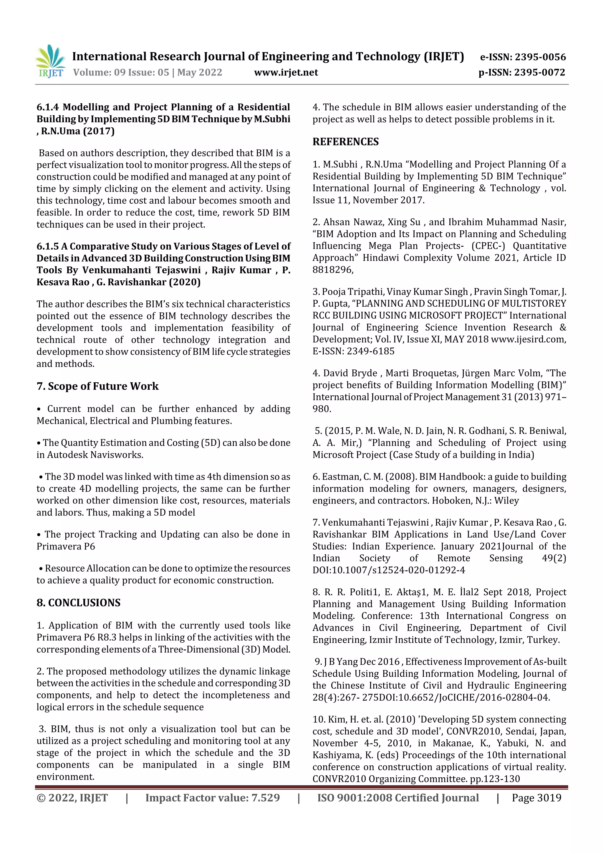 “PLANNING AND SCHEDULING OF MULTI STOREY BUILDING USING BIM” | PDF