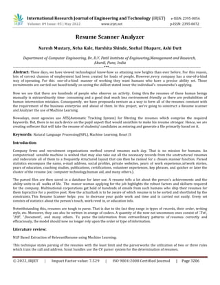 Resume Scanner Analyzer PDF - Resume Scanner Analyzer 1 320