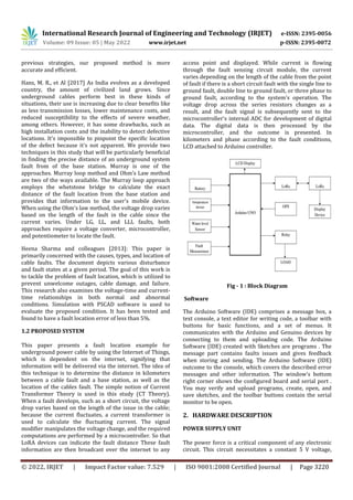 Underground Cable Fault Detection Using IOT | PDF