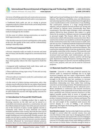 Development OF Low Cost Durable Precast Compound Wall | PDF