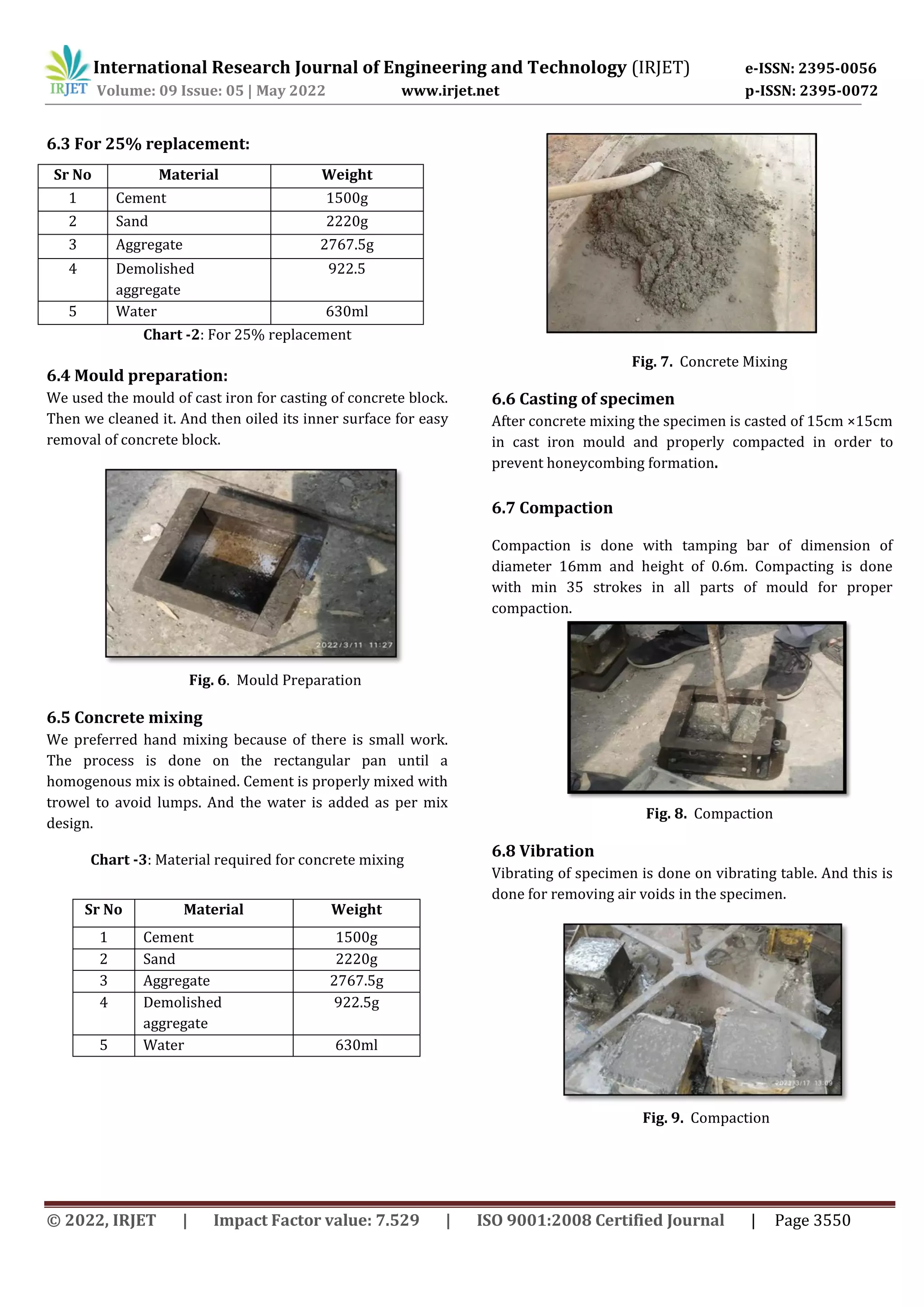 A STUDY ON DEMOLISHED CONCRETE WASTE AS PARTIAL REPLACEMENT OF COARSE ...