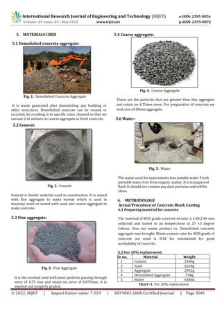 A STUDY ON DEMOLISHED CONCRETE WASTE AS PARTIAL REPLACEMENT OF COARSE ...