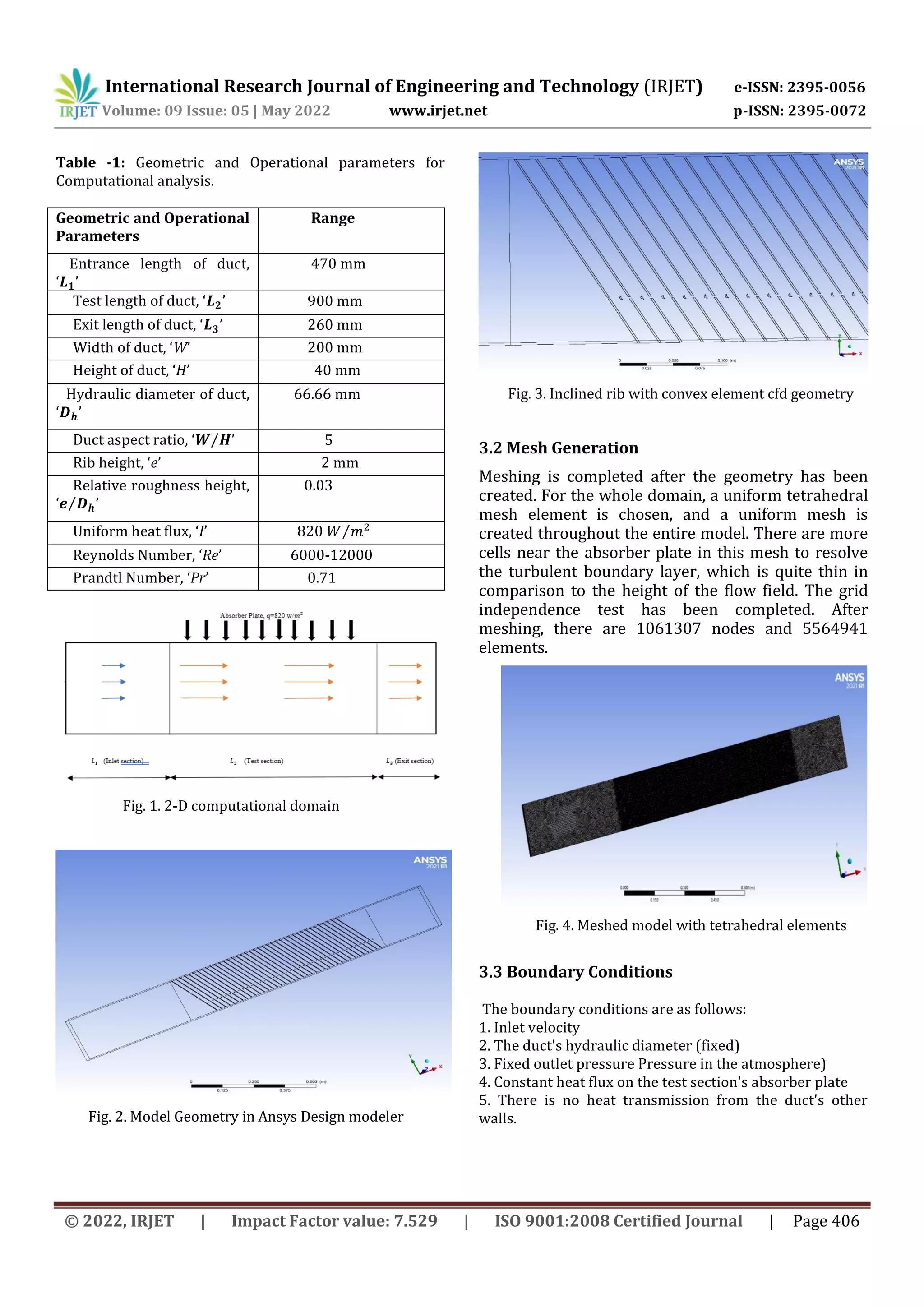 CFD Simulation of Solar Air Heater having Inclined Discrete Rib ...
