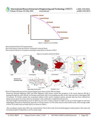 IMPROVEMENT OF TRAFFIC FLOW THROUGH PLANNING INTERVENTIONS: CASE OF
