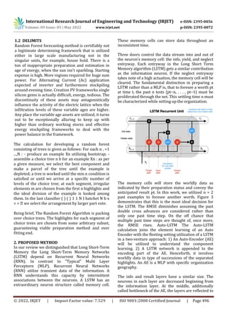 Forecasting Solar Power by LSTM & DBN Techniques using ML | PDF