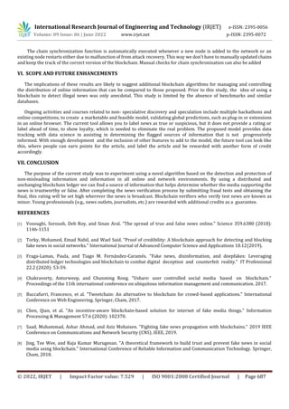 Blockchain based News Application to combat Fake news | PDF