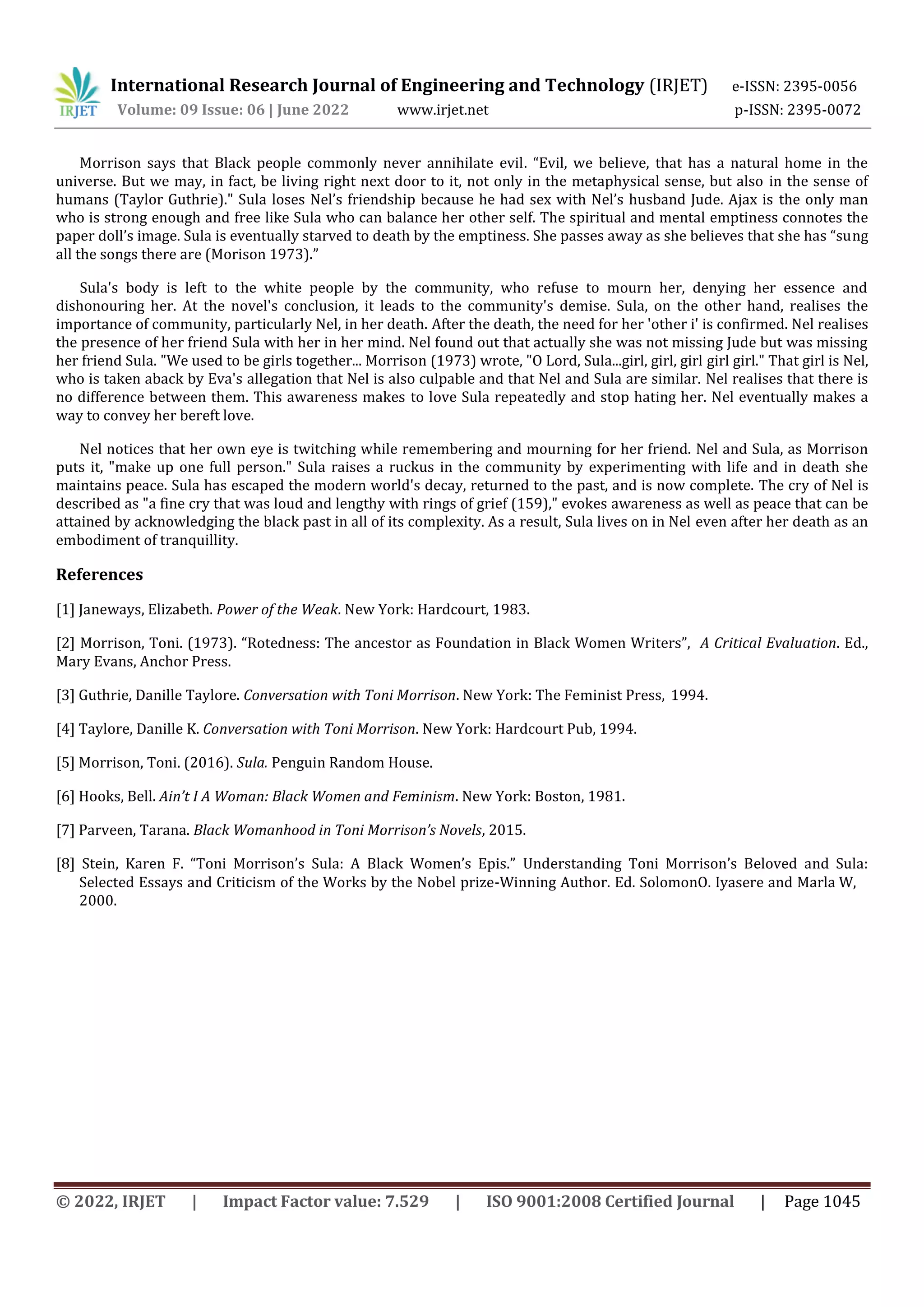 Sula By Toni Morrison: Pdf Download & Reading Guide - zd8gkox