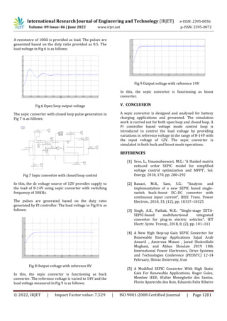 Design and Analysis of SEPIC Converter for Battery Charging ...