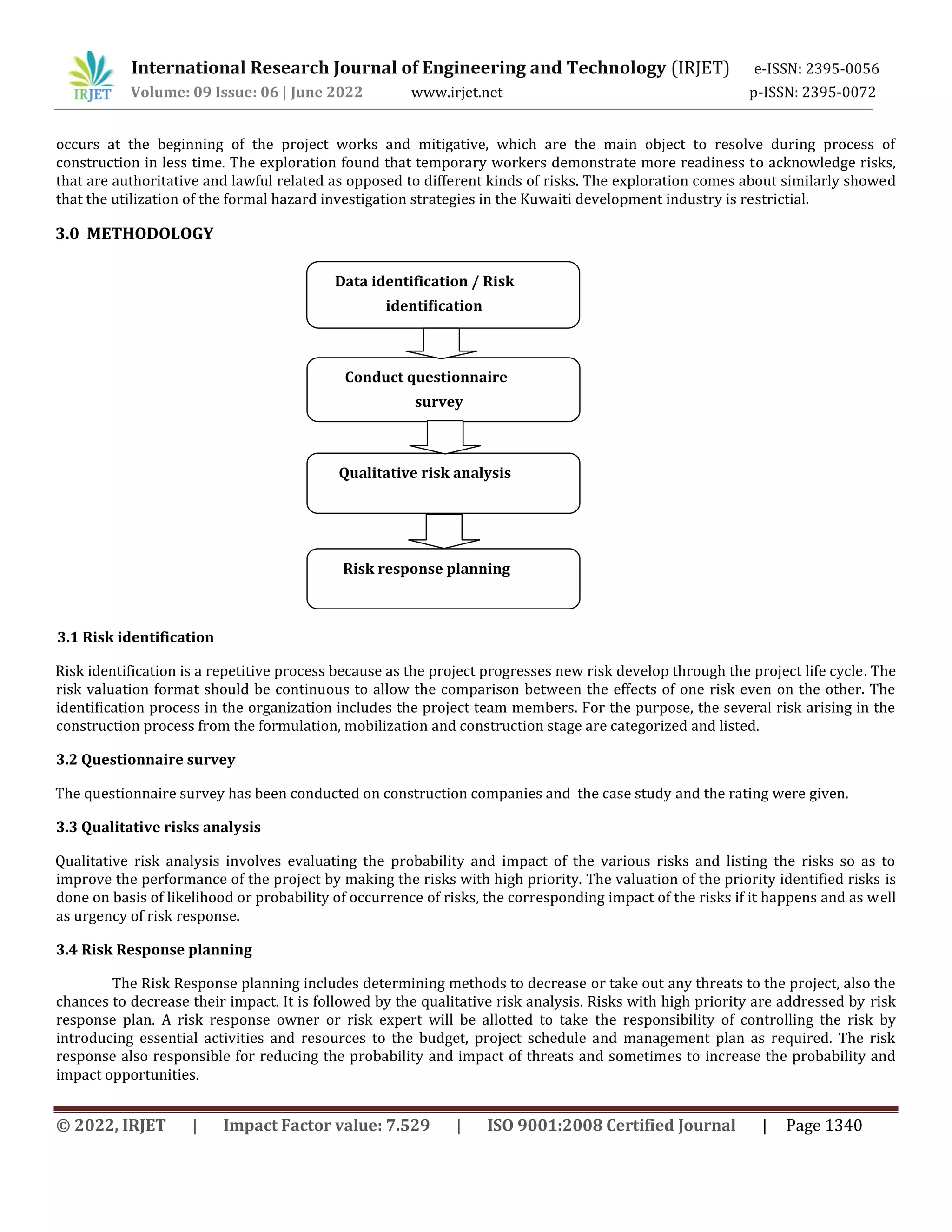 RISK ASSESSMENT OF CONSTRUCTION BUILDING PROJECTS | PDF