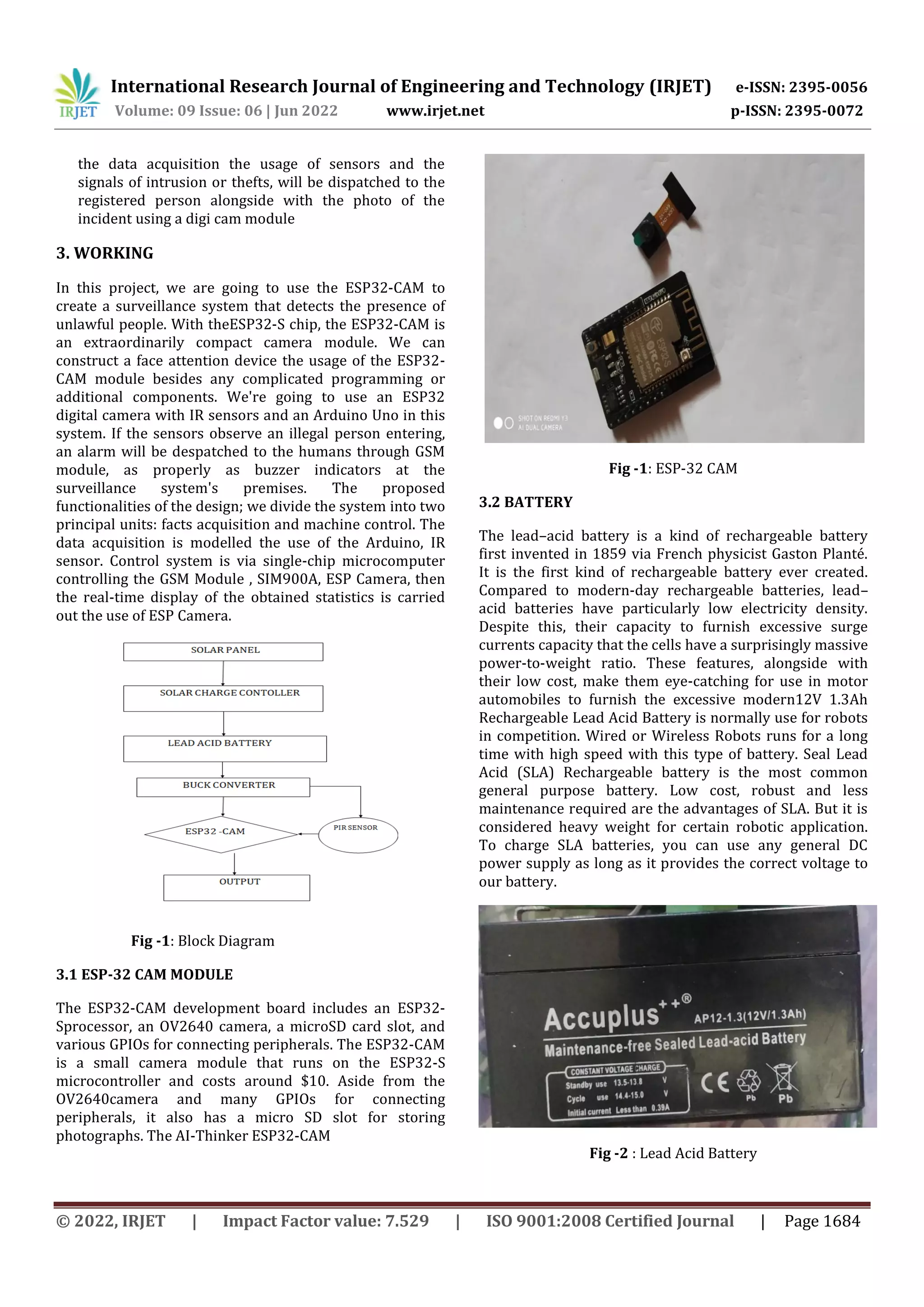 IoT Based Smart Surveillance System | PDF