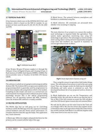 A RESEARCH PAPER ON SMART AGRICULTURE SYSTEM USING IOT | PDF