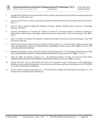 Comparative Seismic Analysis of G+20 RC Framed Structure Building for ...