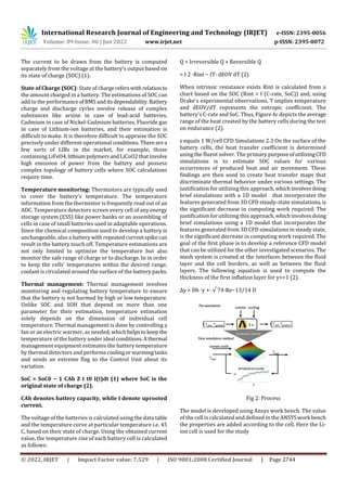 “Optimization of battery Cooling system for electric vehicle using ...
