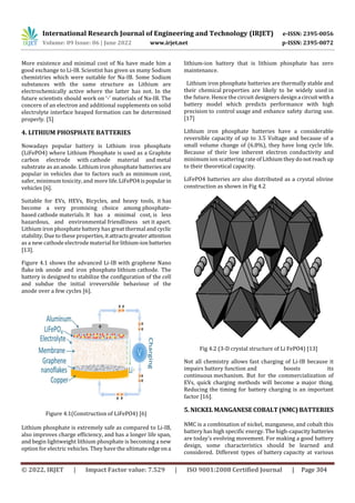 Review of Challenges in Various Electric Vehicle Batteries | PDF