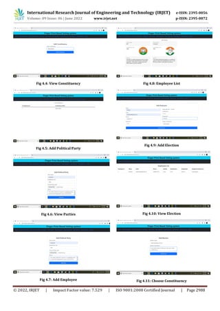 ONLINE FINGERPRINT VOTING SYSTEM | PDF