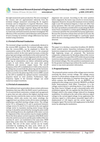 Sensorless Speed Control of Brushless DC Motor by MATLAB | PDF
