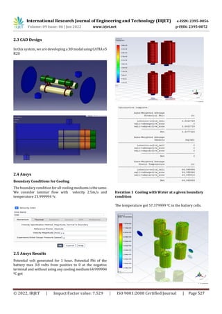 Design, Optimization, and Analysis of Electric vehicle Battery Pack | PDF