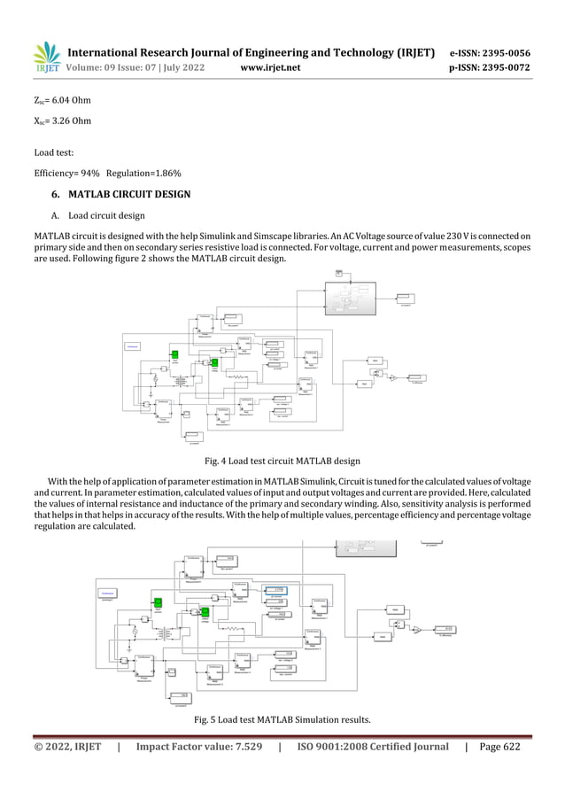MULTIPLE TESTS ON TRANSFORMER WITH THE HELP OF MATLAB SIMULINK | PDF ...