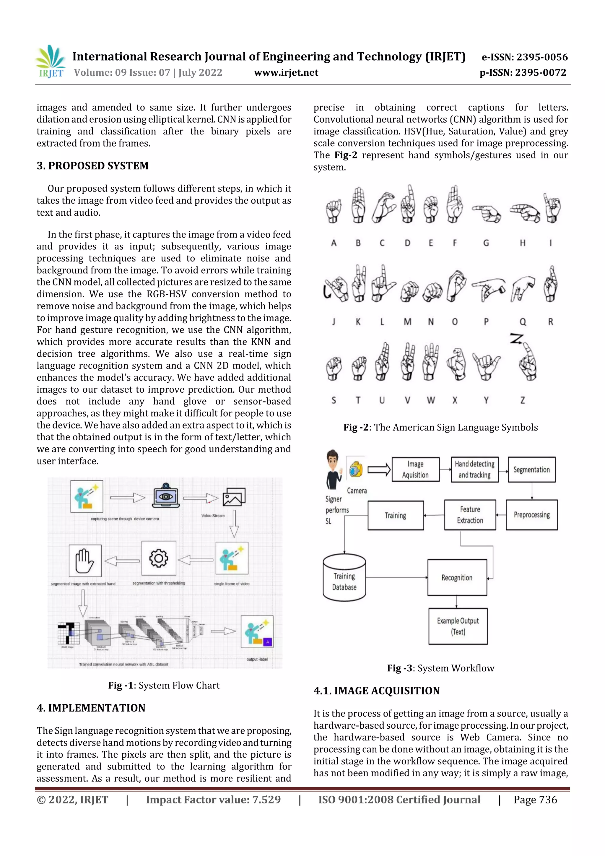 SIGN LANGUAGE INTERFACE SYSTEM FOR HEARING IMPAIRED PEOPLE | PDF