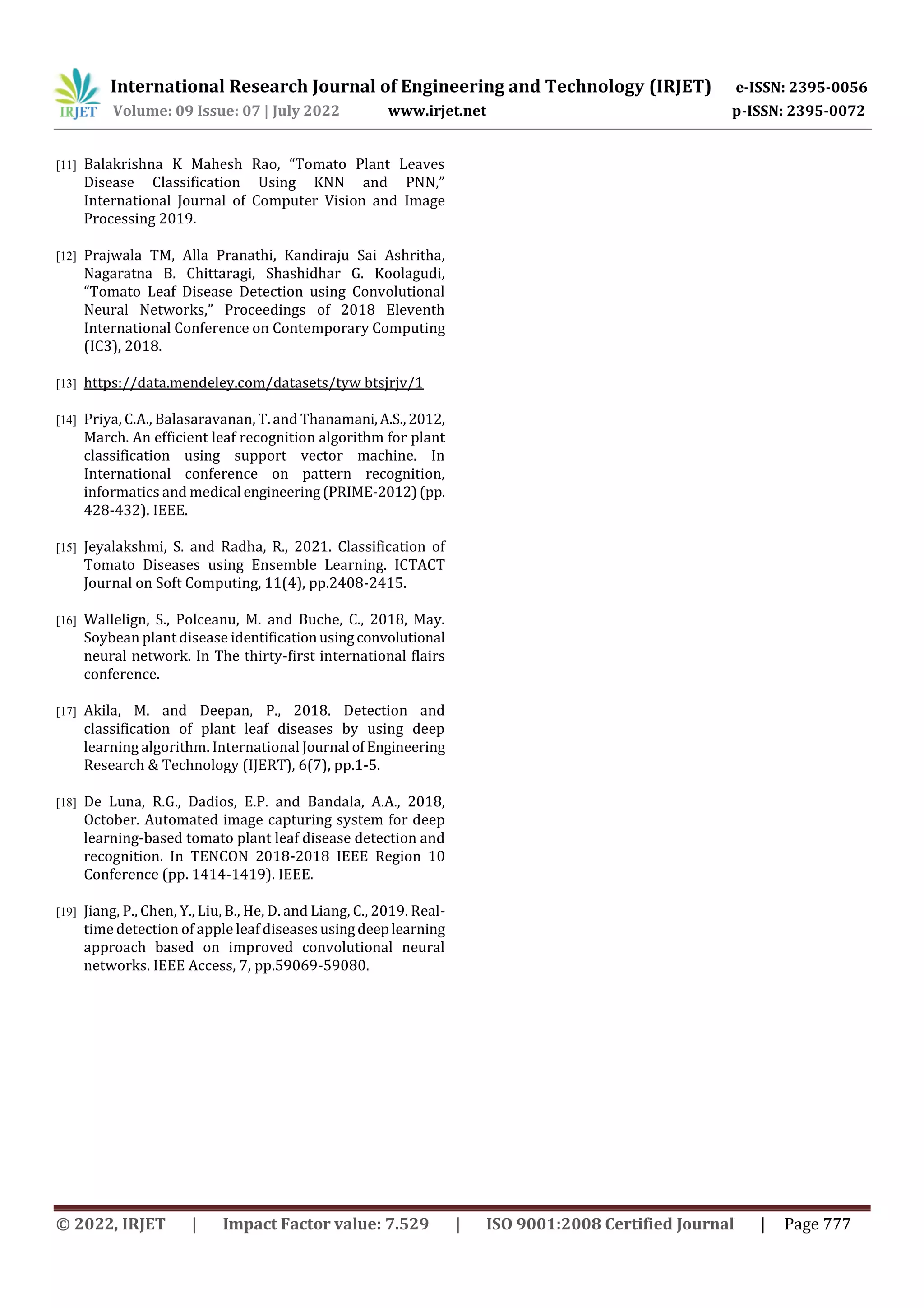PLANT LEAF DISEASE CLASSIFICATION USING CNN | PDF | Agriculture ...
