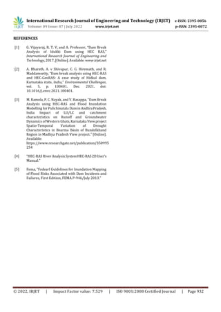 Dam Break Analysis of Peringalkuthu Dam, Thrissur Using HEC-RAS | PDF
