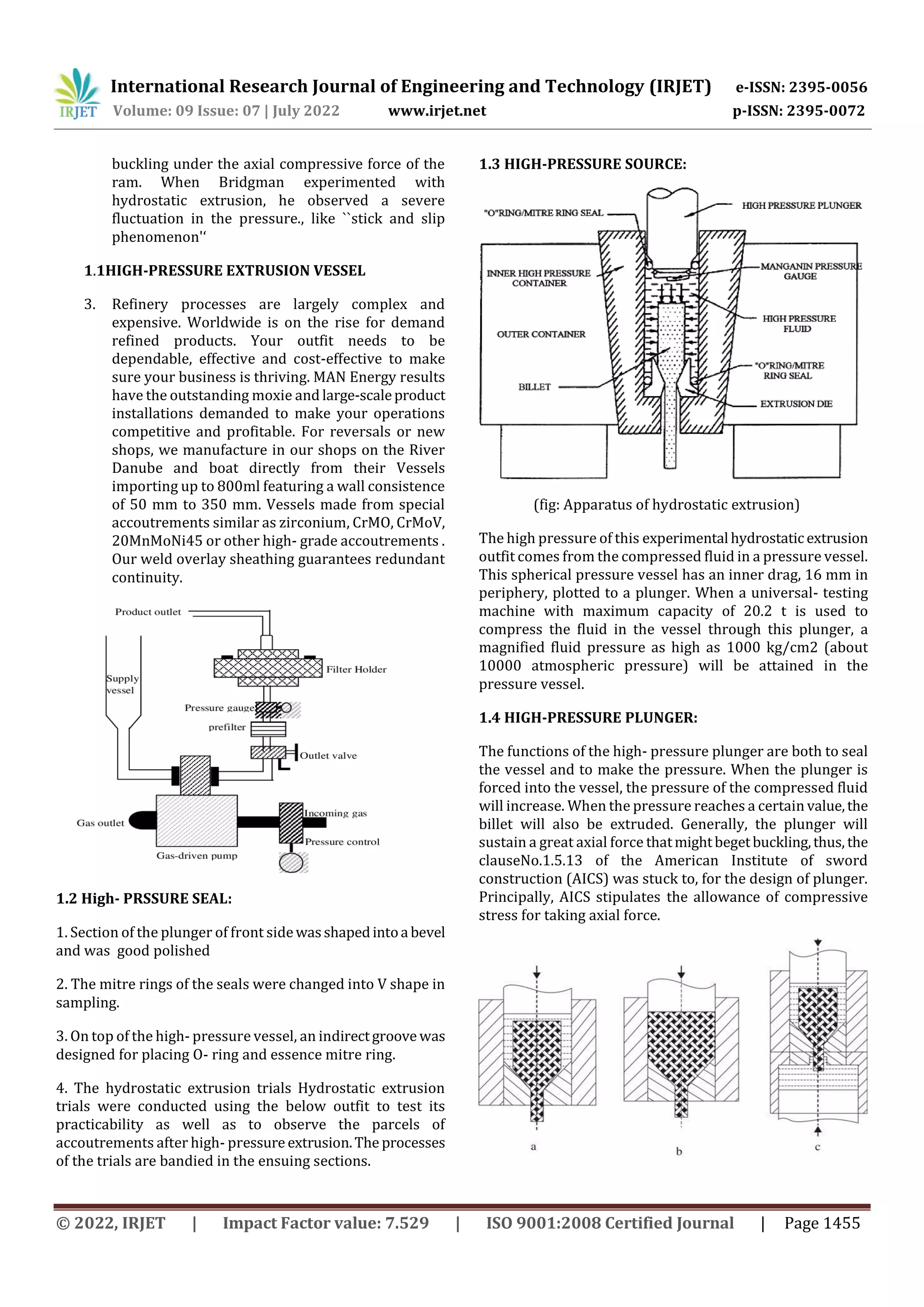 An Overview Of Hydrostatic Extrusion Process | PDF