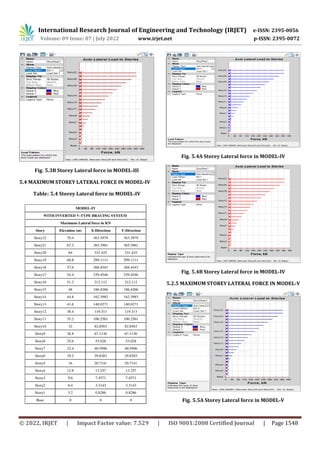 Seismic Behavior of Steel Frame Structure with and Without Bracing | PDF