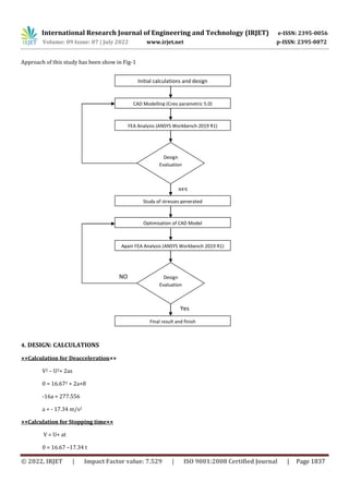 Design and Analysis of Brake Component | PDF