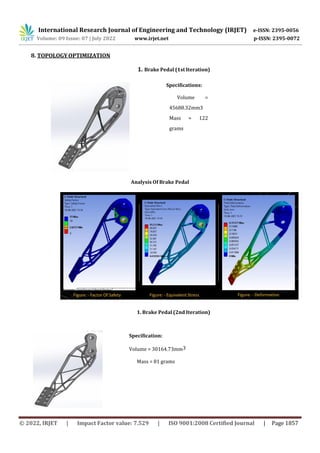 Design and Analysis of Braking and Steering of a Go-Kart | PDF
